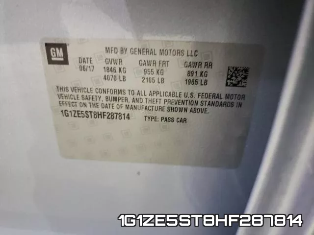 1G1ZE5ST8HF287814 фото 2