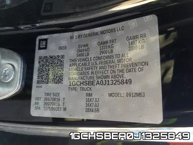 1GCHSBEA0J1325849 фото 2