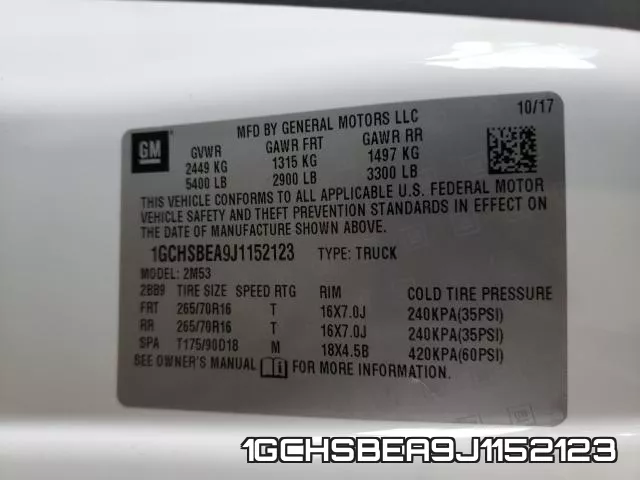 1GCHSBEA9J1152123 фото 2