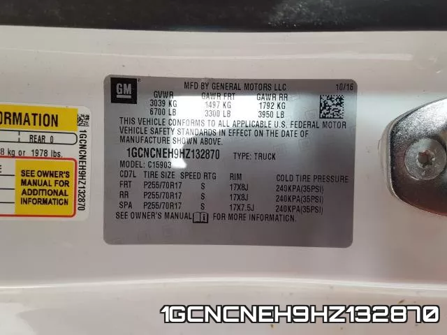 1GCNCNEH9HZ132870 фото 2