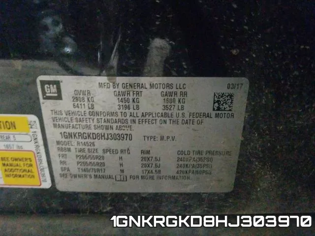 1GNKRGKD8HJ303970 фото 2