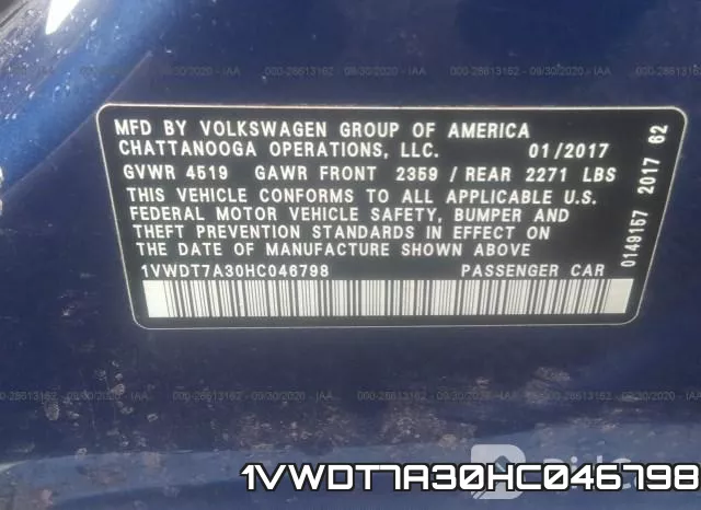 1VWDT7A30HC046798 фото 10