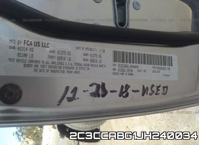 2C3CCABG1JH240034 фото 10