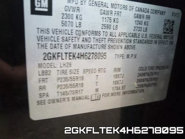 2GKFLTEK4H6278095 фото 2