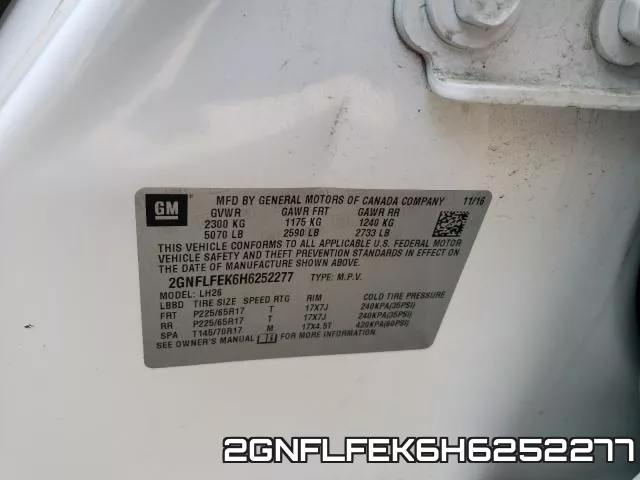 2GNFLFEK6H6252277 фото 2