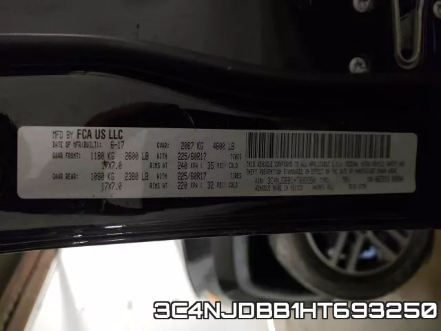 3C4NJDBB1HT693250 фото 2