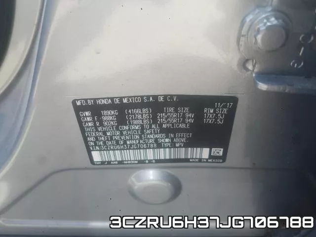 3CZRU6H37JG706788 фото 2