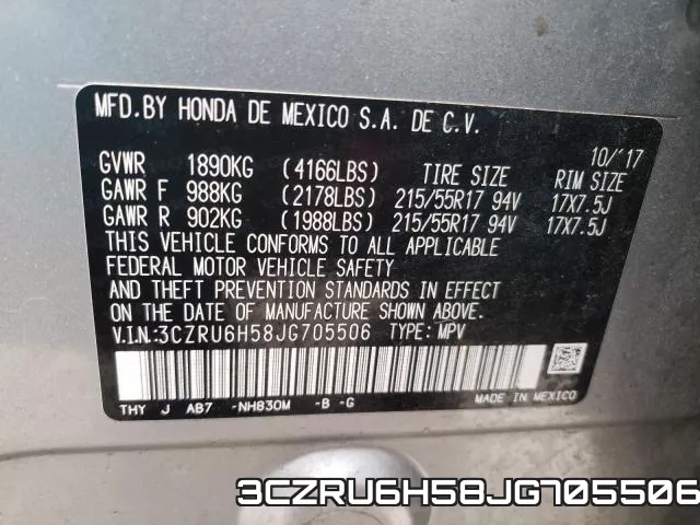 3CZRU6H58JG705506 фото 2