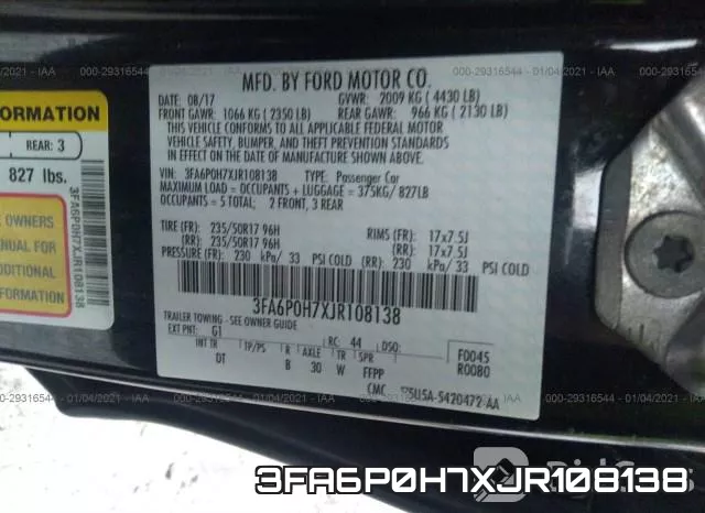 3FA6P0H7XJR108138 фото 10
