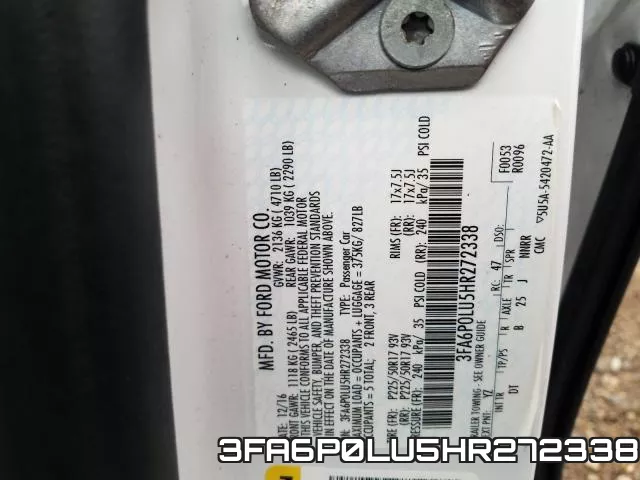 3FA6P0LU5HR272338 фото 2
