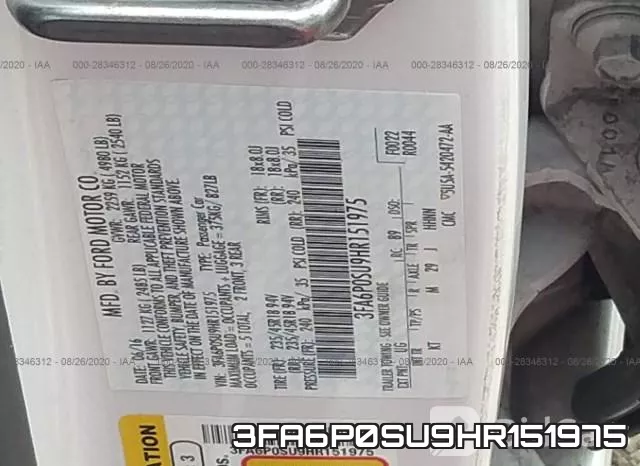3FA6P0SU9HR151975 фото 10