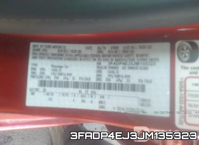 3FADP4EJ3JM135323 фото 8