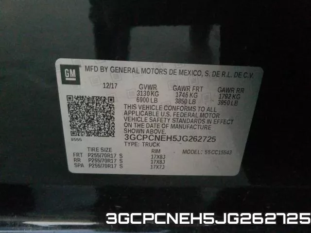 3GCPCNEH5JG262725 фото 2