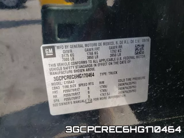 3GCPCREC6HG170464 фото 2