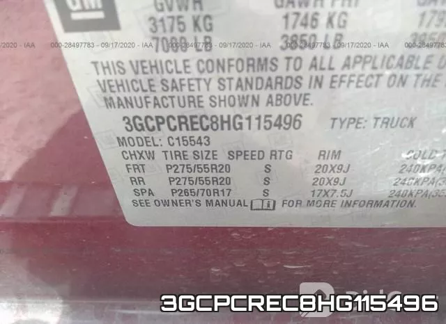 3GCPCREC8HG115496 фото 10