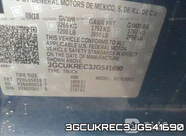 3GCUKREC3JG541690 фото 10