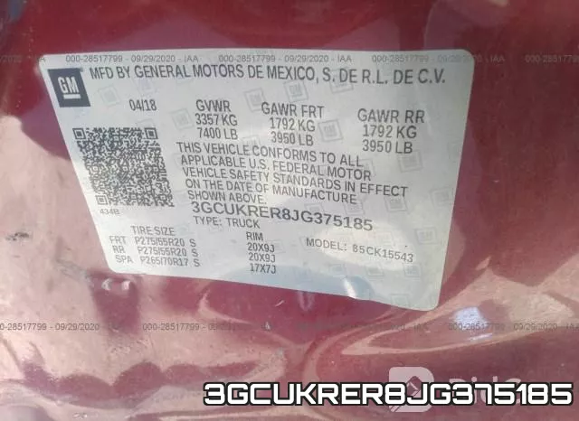 3GCUKRER8JG375185 фото 10