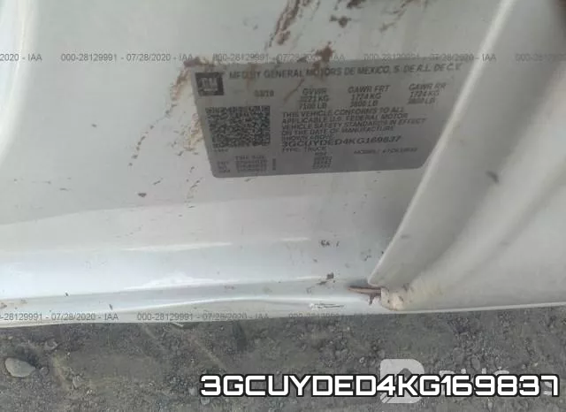 3GCUYDED4KG169837 фото 9