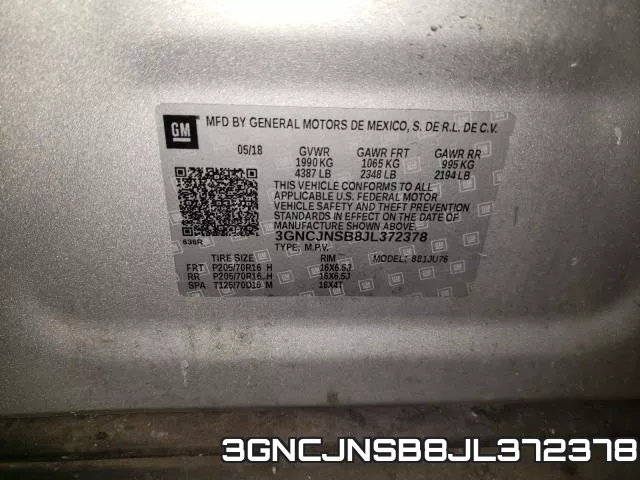 3GNCJNSB8JL372378 фото 2