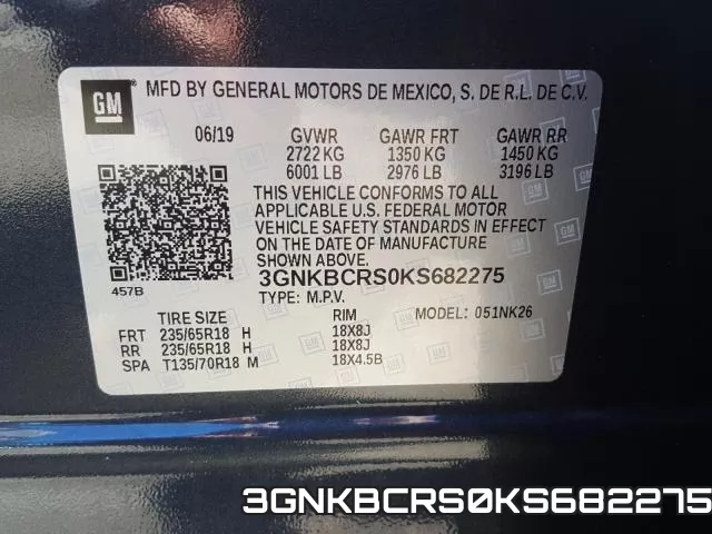 3GNKBCRS0KS682275 фото 2