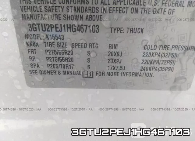 3GTU2PEJ1HG467103 фото 10