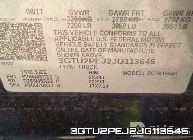 3GTU2PEJ2JG113645 фото 10