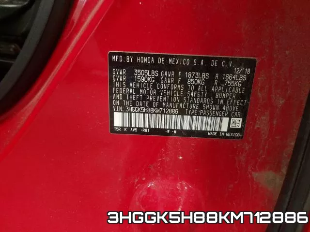 3HGGK5H88KM712886 фото 2