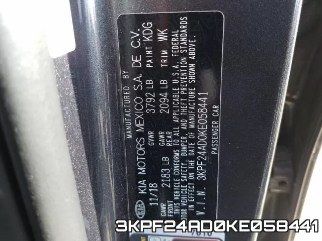 3KPF24AD0KE058441 фото 2