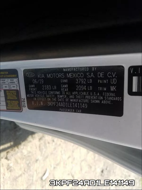 3KPF24AD1LE141149 фото 2
