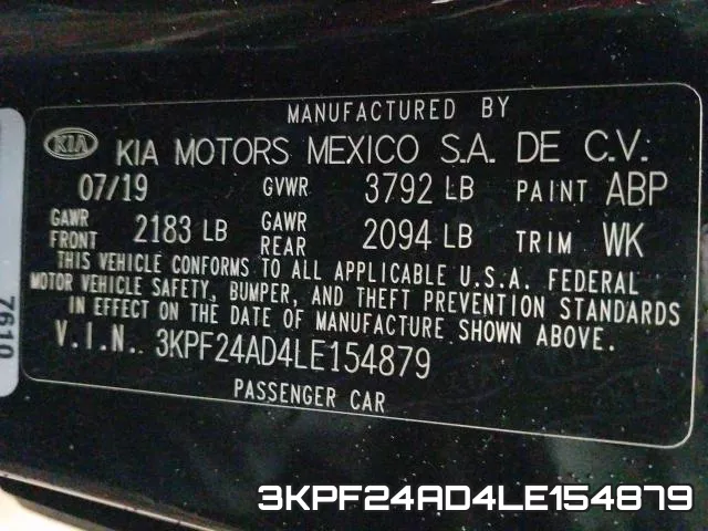 3KPF24AD4LE154879 фото 2