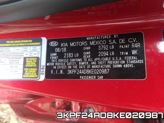 3KPF24AD8KE020987 фото 2
