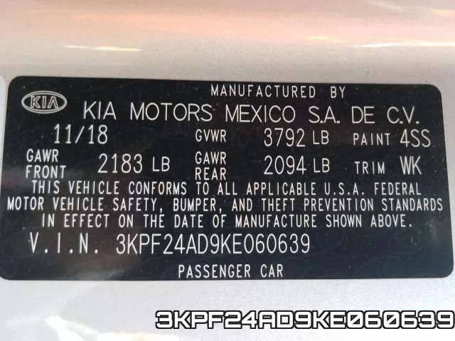 3KPF24AD9KE060639 фото 2