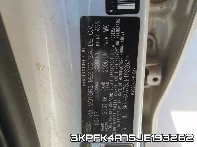 3KPFK4A75JE193262 фото 2