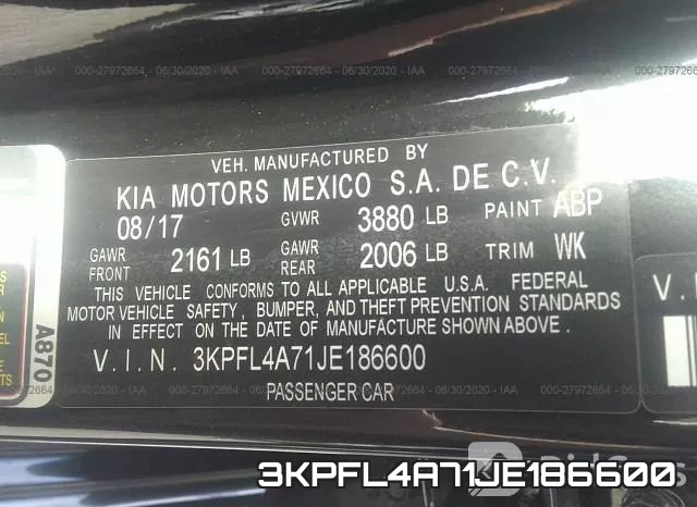 3KPFL4A71JE186600 фото 10