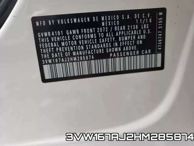 3VW167AJ2HM285874 фото 2