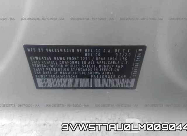 3VW5T7AU0LM009044 фото 10