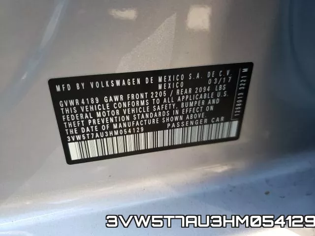 3VW5T7AU3HM054129 фото 2