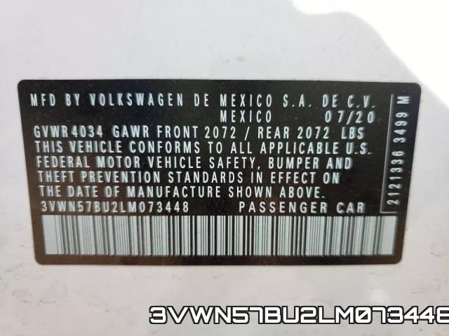 3VWN57BU2LM073448 фото 2