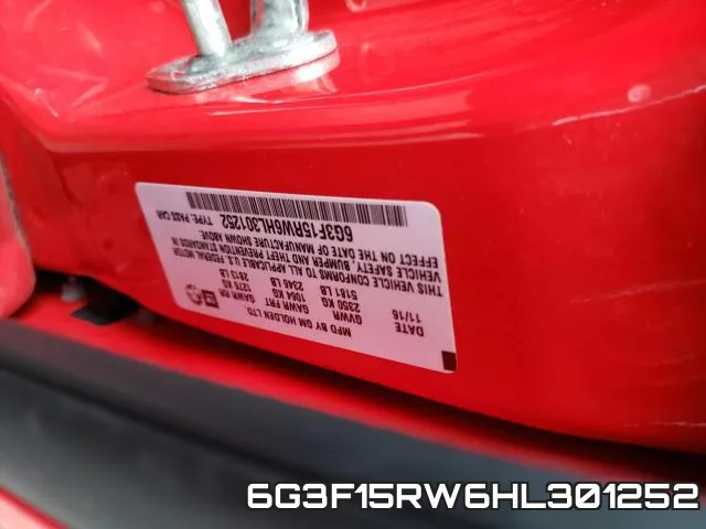 6G3F15RW6HL301252 фото 2