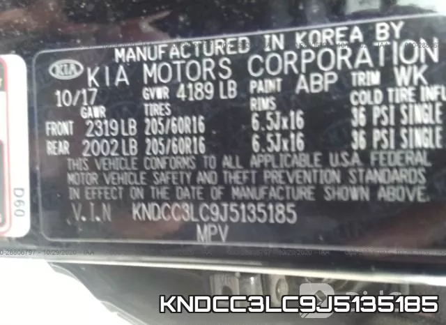 KNDCC3LC9J5135185 фото 10