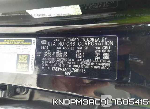 KNDPM3AC9L7685415 фото 10
