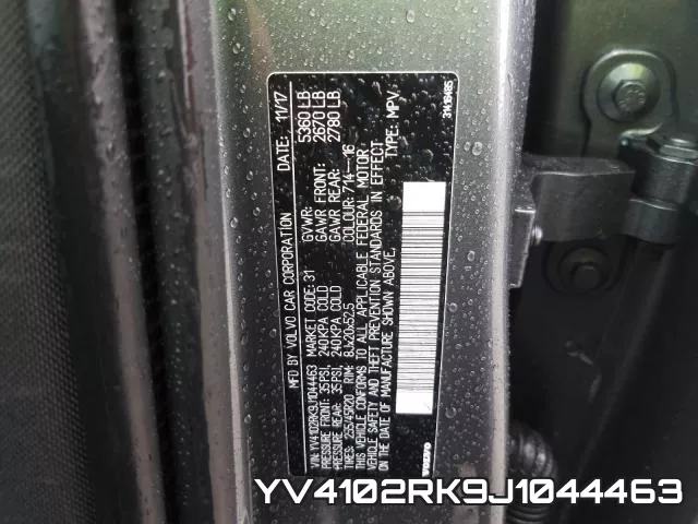 YV4102RK9J1044463 фото 2
