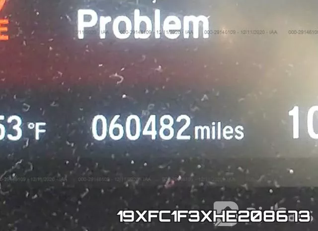 19XFC1F3XHE208673 фото 8