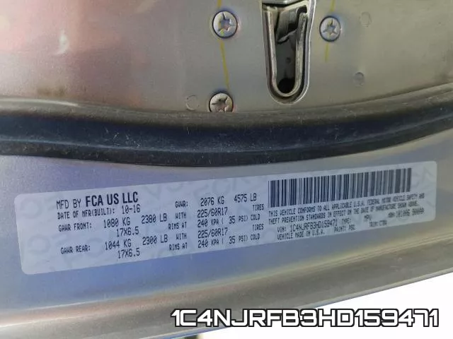 1C4NJRFB3HD159471 фото 2
