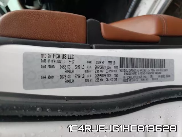 1C4RJEJG1HC813628 фото 2