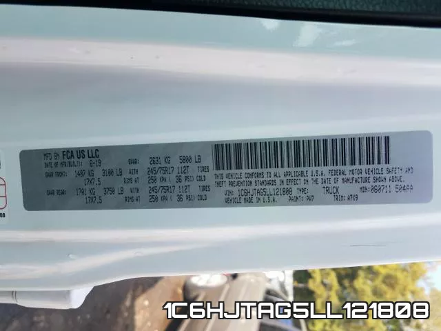 1C6HJTAG5LL121808 фото 2