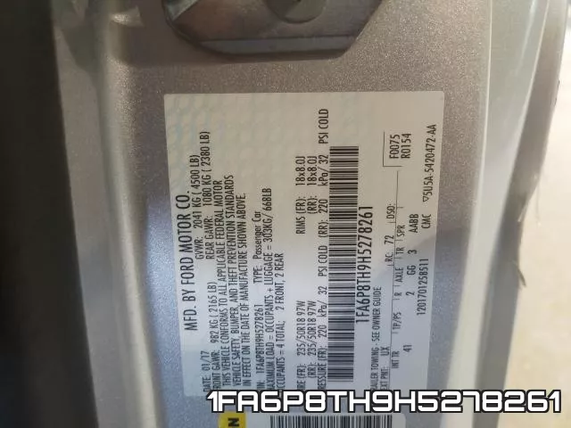 1FA6P8TH9H5278261 фото 2