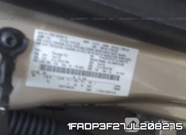 1FADP3F27JL208275 фото 10