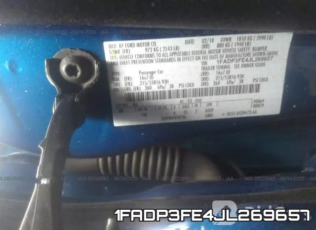 1FADP3FE4JL269657 фото 10