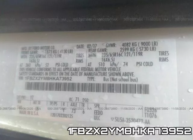 1FBZX2YM8HKA73952 фото 10